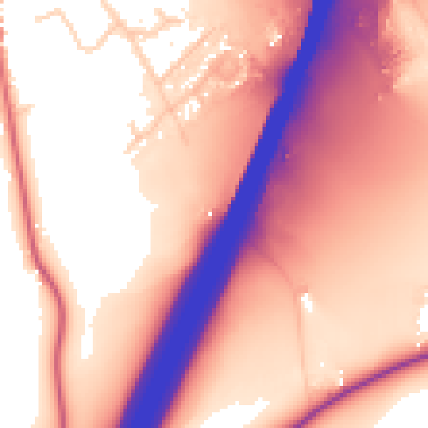 Daytime road noise heatmap for IP8 3AX