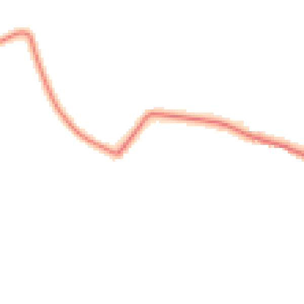 Night-time road noise heatmap for IP8 3GA