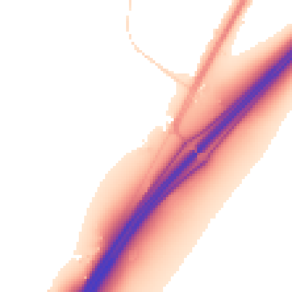 Daytime road noise heatmap for IP8 3JH