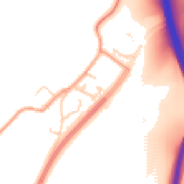 Daytime road noise heatmap for IP8 3LG