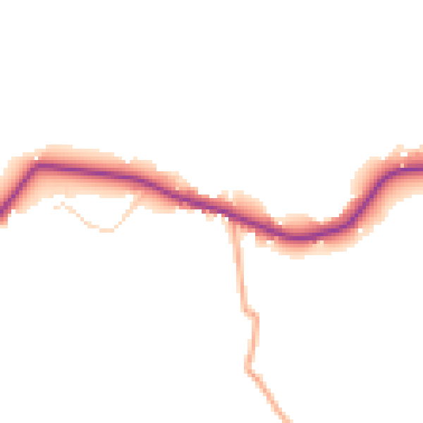 Daytime road noise heatmap for IP8 3NH
