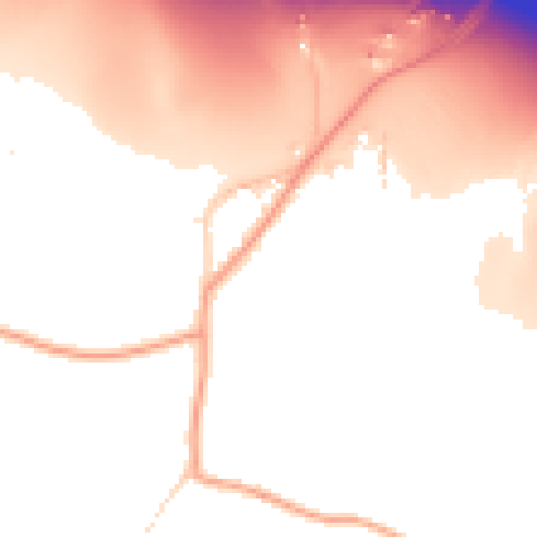 Daytime road noise heatmap for IP8 3NP