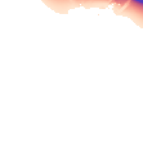 Night-time road noise heatmap for IP8 3NP
