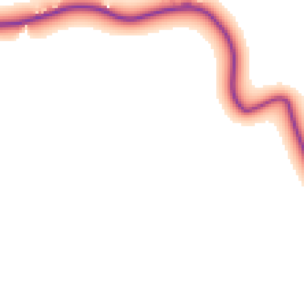 Daytime road noise heatmap for IP8 3NT