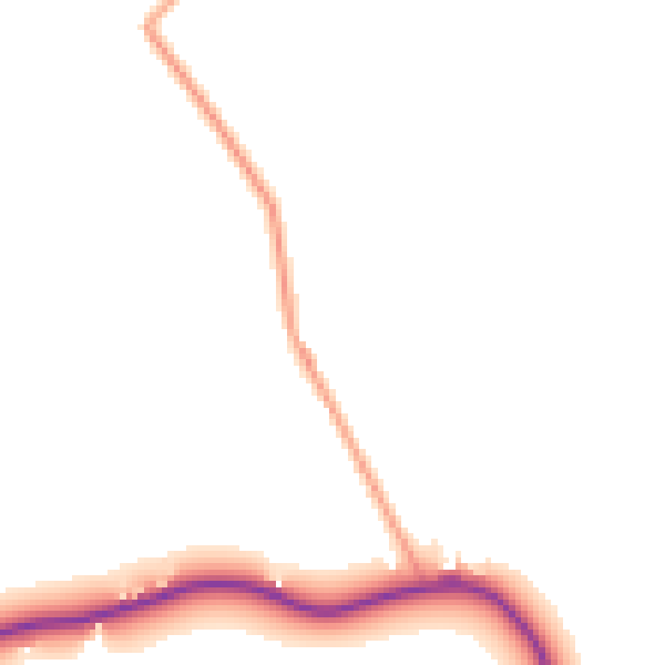 Daytime road noise heatmap for IP8 3NX