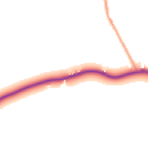Daytime road noise heatmap for IP8 3PA