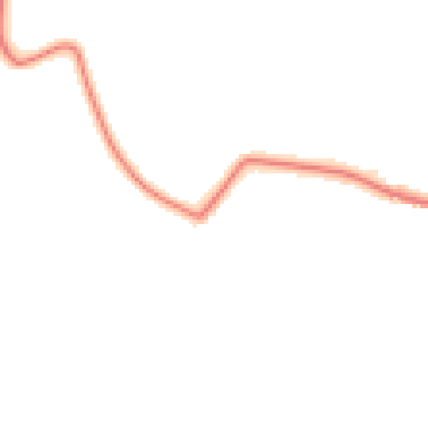 Night-time road noise heatmap for IP8 3PG