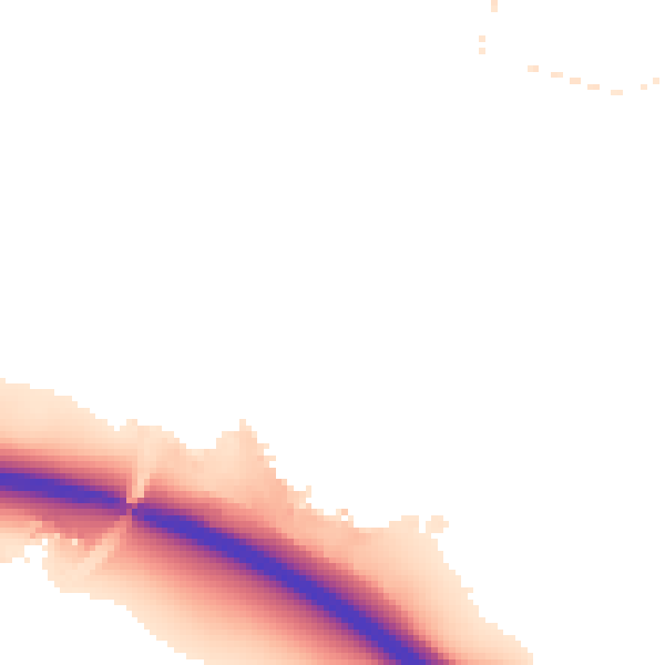 Night-time road noise heatmap for IP8 3PJ
