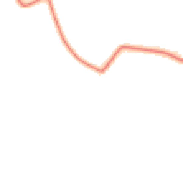 Night-time road noise heatmap for IP8 3PP