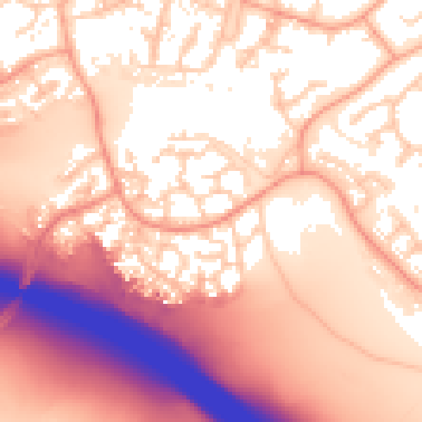 Daytime road noise heatmap for IP8 3QT
