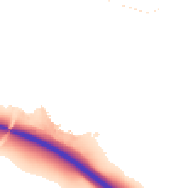 Night-time road noise heatmap for IP8 3QT