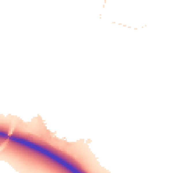 Night-time road noise heatmap for IP8 3QU