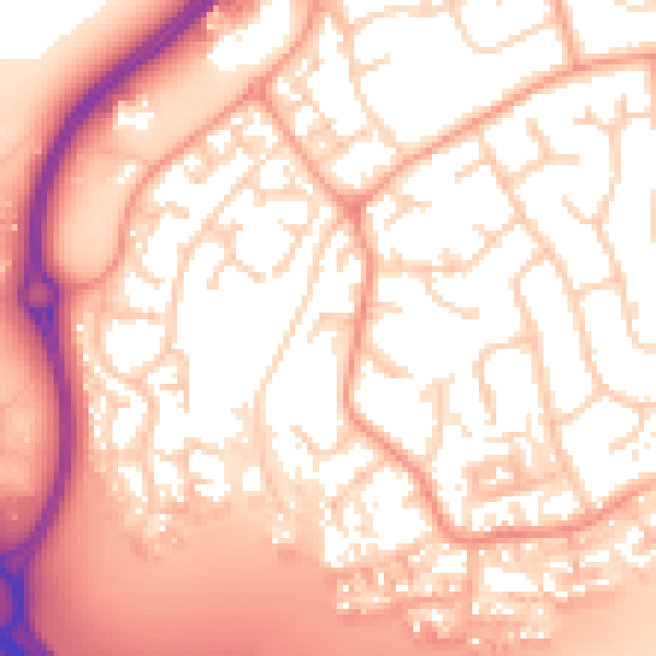 Daytime road noise heatmap for IP8 3RG