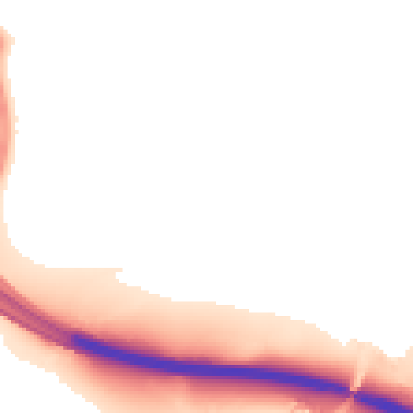 Night-time road noise heatmap for IP8 3RW