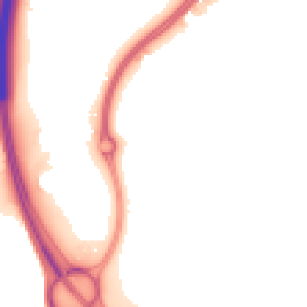 Night-time road noise heatmap for IP8 3SZ