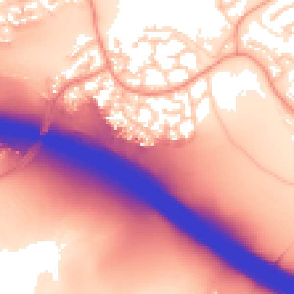 Daytime road noise heatmap for IP8 3TD