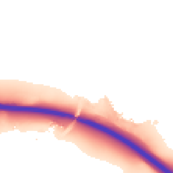 Night-time road noise heatmap for IP8 3TG