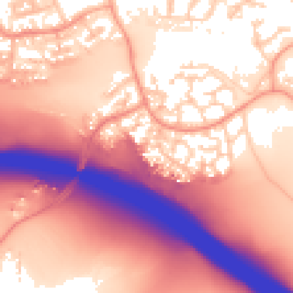Daytime road noise heatmap for IP8 3TN