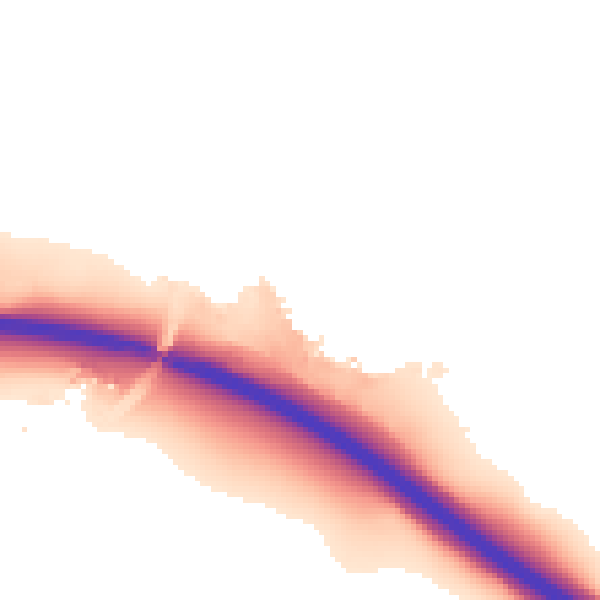 Night-time road noise heatmap for IP8 3TN