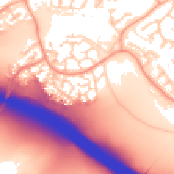 Daytime road noise heatmap for IP8 3UA