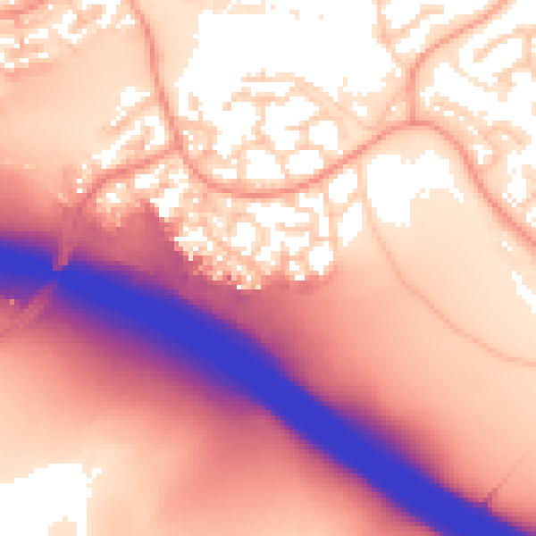 Daytime road noise heatmap for IP8 3UG