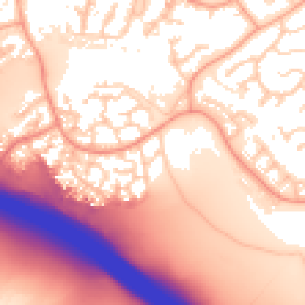 Daytime road noise heatmap for IP8 3UN