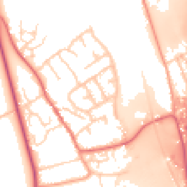Daytime road noise heatmap for IP8 4HD