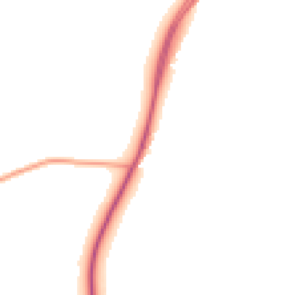 Daytime road noise heatmap for IP8 4JX