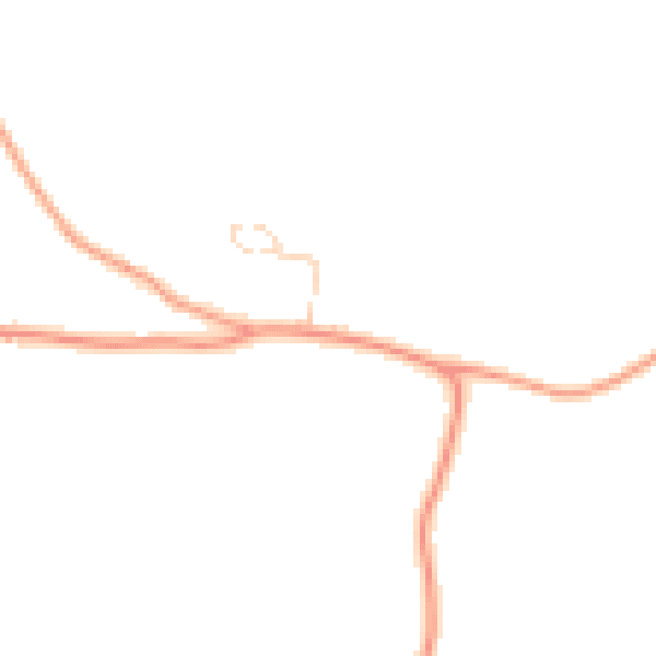 Daytime road noise heatmap for IP8 4NJ