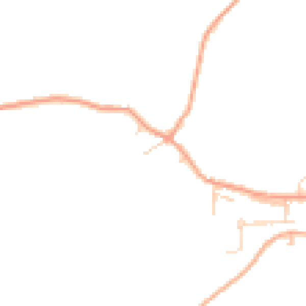 Daytime road noise heatmap for IP8 4QE