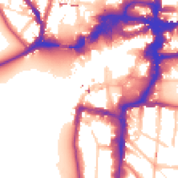 Daytime road noise heatmap for KT1 1EY