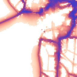 Daytime road noise heatmap for KT1 1HH