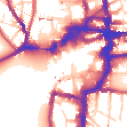 Daytime road noise heatmap for KT1 1JP