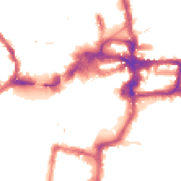 Night-time road noise heatmap for KT1 1NX