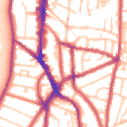 Daytime road noise heatmap for KT1 2FN