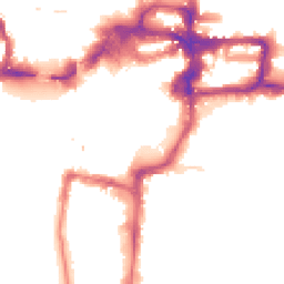 Night-time road noise heatmap for KT1 2HA