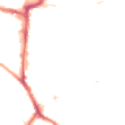 Night-time road noise heatmap for KT1 2SF