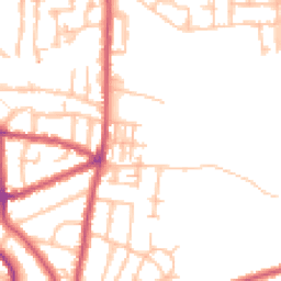 Daytime road noise heatmap for KT1 3BH