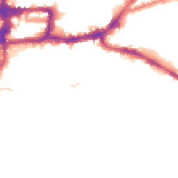 Night-time road noise heatmap for KT1 3EP