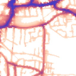 Daytime road noise heatmap for KT1 3GG