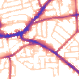 Daytime road noise heatmap for KT1 3NH