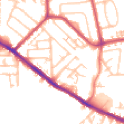 Daytime road noise heatmap for KT1 3PY
