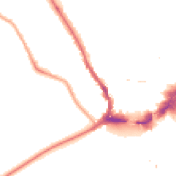 Night-time road noise heatmap for KT1 4AS