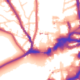 Daytime road noise heatmap for KT1 4EQ