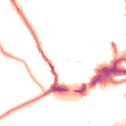 Night-time road noise heatmap for KT1 4ER