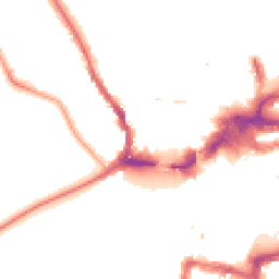 Night-time road noise heatmap for KT1 4FU