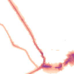 Night-time road noise heatmap for KT1 4HD