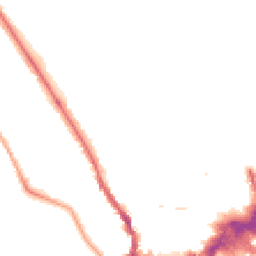 Night-time road noise heatmap for KT1 4JF