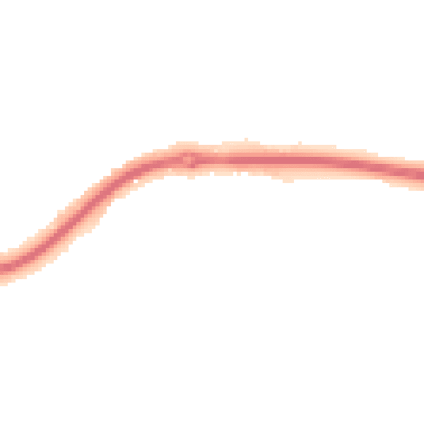Night-time road noise heatmap for KT10 0BQ