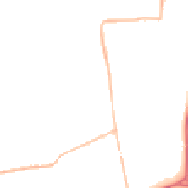 Night-time road noise heatmap for KT10 8EE